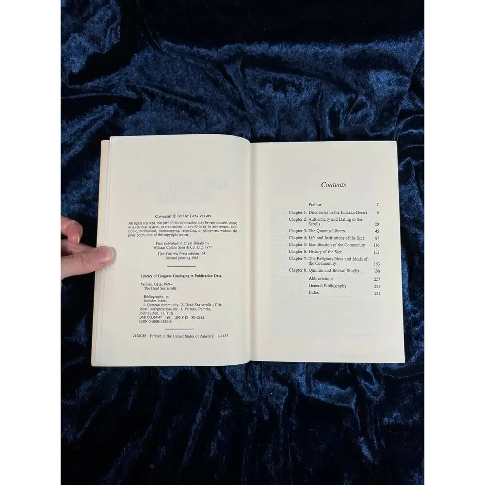Vintage 1985 Dead Sea Scrolls Book – Qumran in Perspective by Geza Vermes
